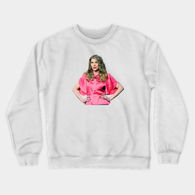 Christine Baranski as Melania Trump Cartoon Crewneck Sweatshirt by baranskini